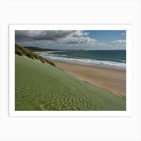 Sand Dunes On The Beach Art Print