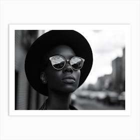 Black Woman With Sunglasses Art Print