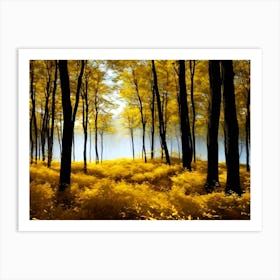 Autumn Forest 55 Art Print