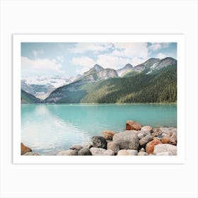 Teal Blue Lake Waters Art Print