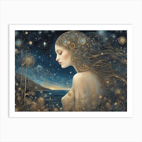 Dreaming Girl Art Print