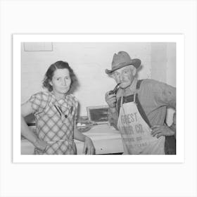 Mr And Mrs Ernest Milton, Pioneers At El Indio, Texas By Russell Lee Art Print