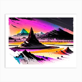 Psychedelic Landscape Art Print