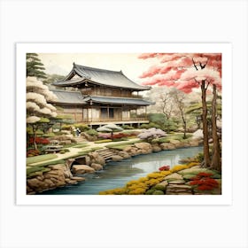 Japanese Garden 4 Art Print