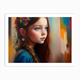 Boho Girl Picture(73) Art Print