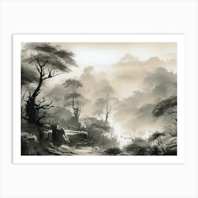 Chinese Landscape Painting Art Print