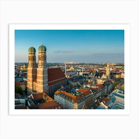 Aerial View Of Munich Art Print