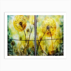 Dandelion Magic - Make A Wish Art Print