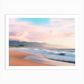 California Dreaming - Morning Quiet Beach Art Print