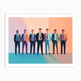 Group Of Businessmen 6 Art Print