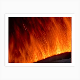 Flames Stock Videos & Royalty-Free Footage 2 Art Print