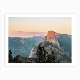 Half Dome Sunset California Art Print