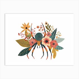 Little Floral Spider 2 Art Print