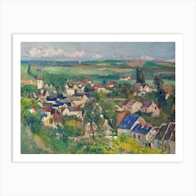 Auvers, Panoramic View, Paul Cézanne Art Print