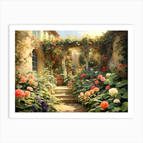 Garden In Bloom 1 Art Print