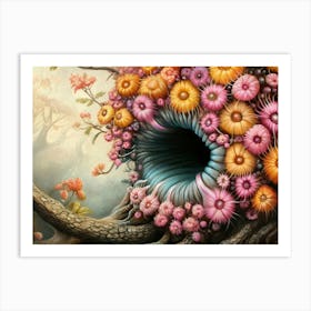 Psychedelic Tree Art Print