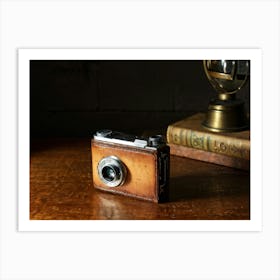 Camera On A Table 1 Art Print