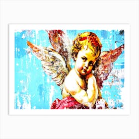 Cupids Bow Face - Valentine's Day Cupid Art Print