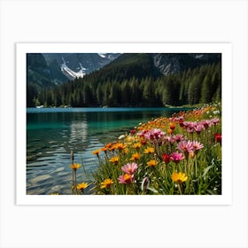 Dolomite Lake Art Print