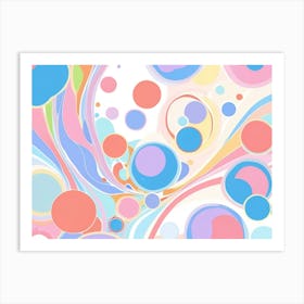 Abstract Bubbles 1 Art Print