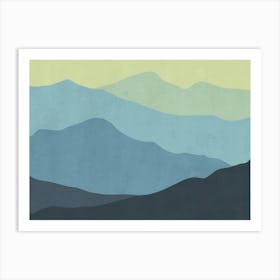 Mountains In The Sky Art Print