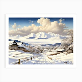 Default Snowfall At Hokkaido 1 Art Print