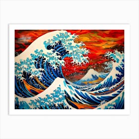 Great Wave Utagawa Fusion Art Print