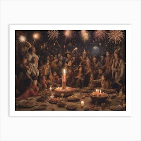 Dinner Party 1 Art Print