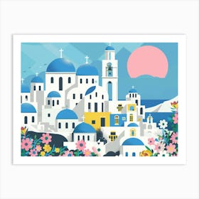 Santorini 19 Art Print