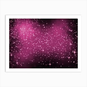 Violet Shade Shining Star Background Art Print