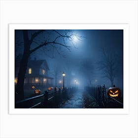 Halloween In The Woods 1 Art Print