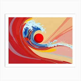 Azure Wave Art Print