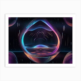 Futuristic Abstract Painting Art Print