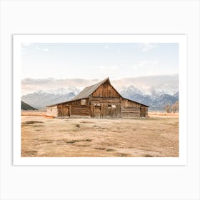 Open Range Cabin Art Print