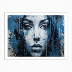 'Blue Woman' Art Print