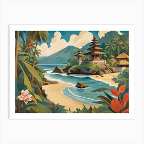 Beach Hut Art Print