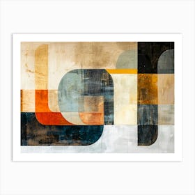 Abstract Painting earthy tones Art Print