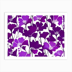 Purple Flowers 10 Art Print