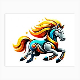 Creative Horse Beauty Illustration Nr 11 Art Print