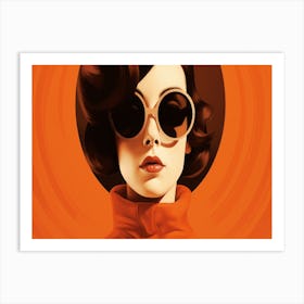 Woman In Sunglasses 4 Art Print