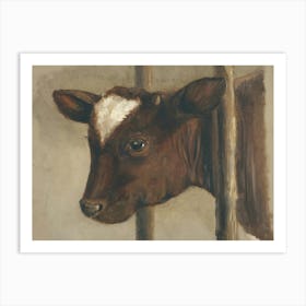 Vintage Painting Calf Art Print