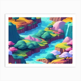 3d Landscape Art Print