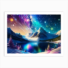 Snowy Landscape Art Print