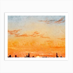 sunset Art Print