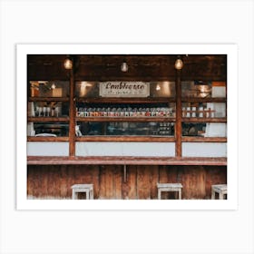 Dinner Abstract Store Blank Rustic Wooden Eatery Product People Banner Decoration Shelf (15) Art Print