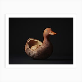 Duck In A Nest Art Print