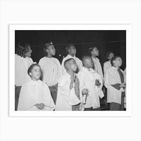 Children S Choir Of Pentecostal Church, Chicago, Illinois By Russell Lee Art Print