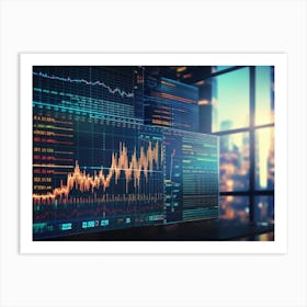 Stock Market - Stock Market Stock Videos & Royalty-Free Footage 2 Art Print