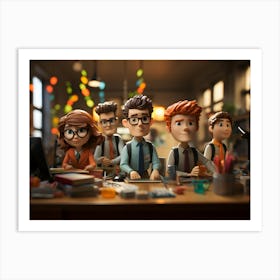 Work Buddies Art Print