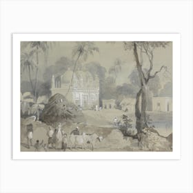 Mosque At Borranypore, Sir Charles D'Oyly Art Print